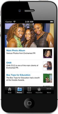 Enchanted PR iPhone App