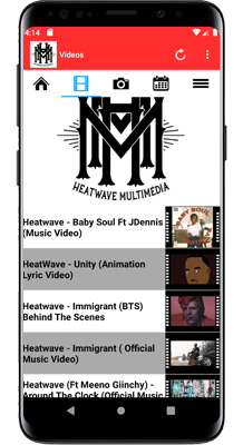 Heatwave Multimedia Android App