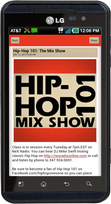 Hip-Hop 101 Android App