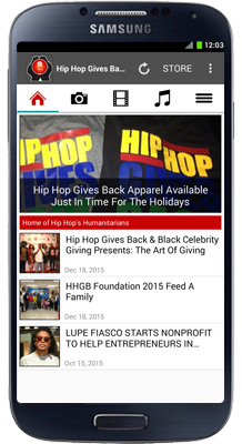 Hip Hop Gives Back Android App
