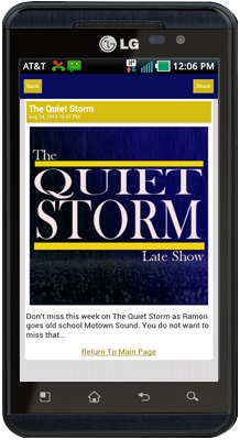The Quiet Storm Radio Show Android App