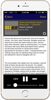 The Quiet Storm Radio Show iPhone App