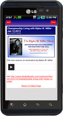 Myles Miller Motivation Android App