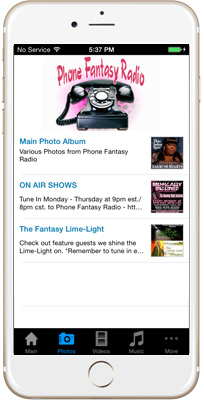 Phone Fantasy Radio iPhone App