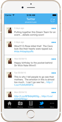 Sir Wick Music iPhone App
