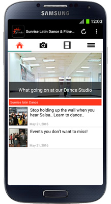 Sunrise Latin Dance & Fitness Android App
