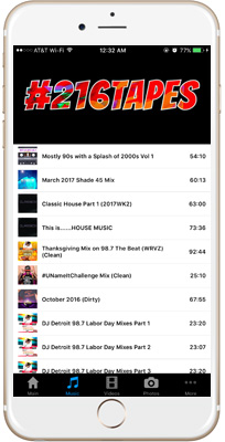 216Tapes iPhone App