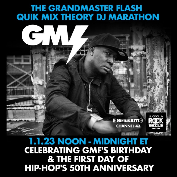 GRANDMASTER FLASH TAKES OVER ROCK THE BELLS RADIO JAN 1ST! @rockthebells