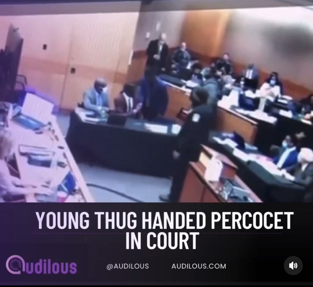 Young Thug Handed Percocet In Court
