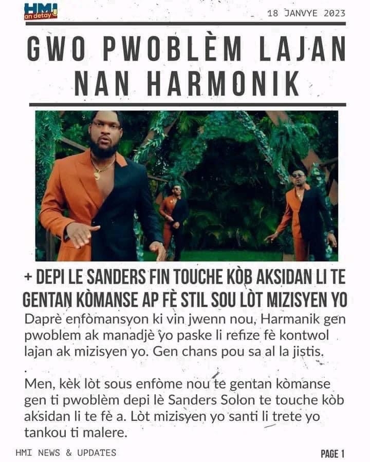 Men Sak Pase Aprè Senders Nan Harmonik Touche Kob Aksidan Li An