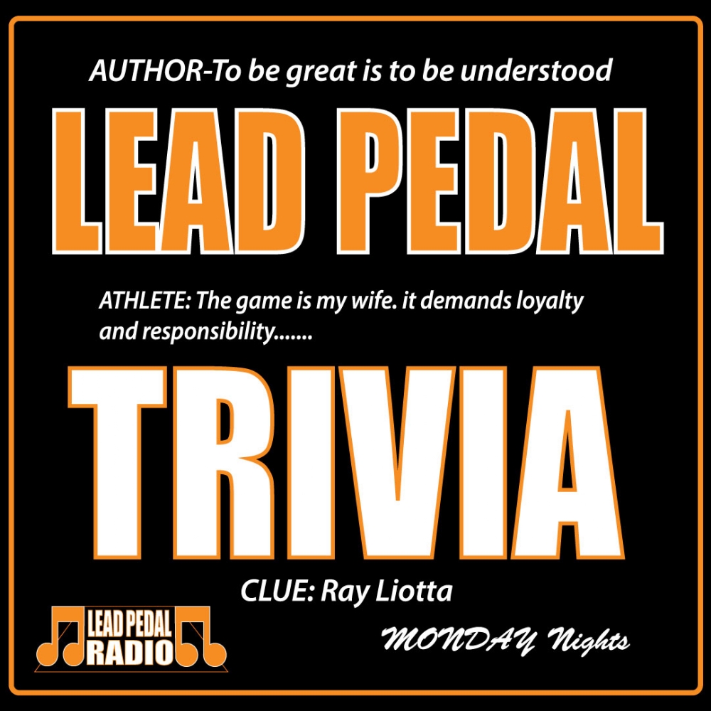 Lead Pedal Online Only Tonight