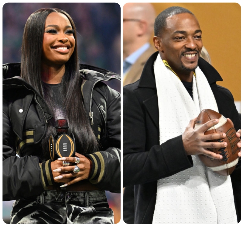 2025 College Football Championship: Coco Jones, Anthony Mackie, & More Celebs Watch Ohio State Beat 