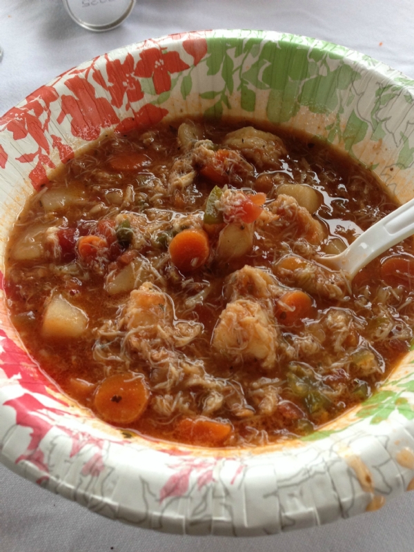 SUNDAY DINNER SEAFOOD SOUP (TOMATO BASED)