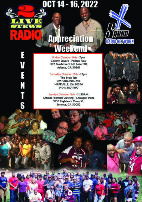 2 Live Stews Appreciation Weekend Events