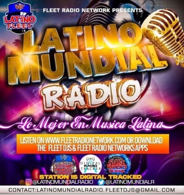 Listen To @LatinoMundialRadio  Live & Streaming On  FleetRadioNetwork.com