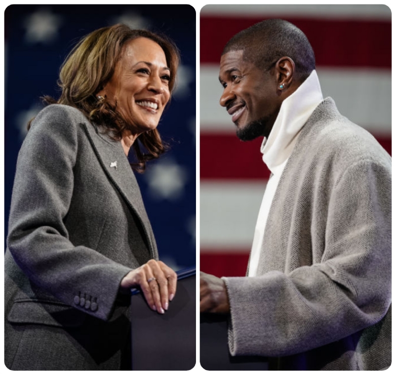 Kamala Harris Brings Usher, Voter Engagement & Energy To Atlanta Rally, Rails Against Trump's 'Cruel