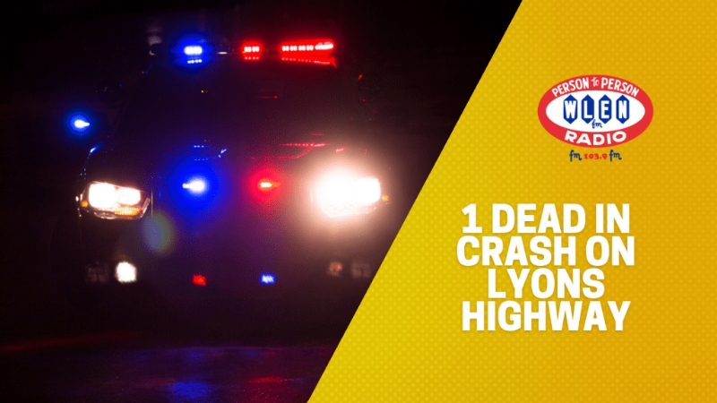 1 Dead in Crash on Lyons Highway
