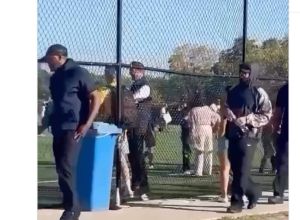 Drake Pops Up At Toronto School While Cheering On His Son Adonis At Soccer Game