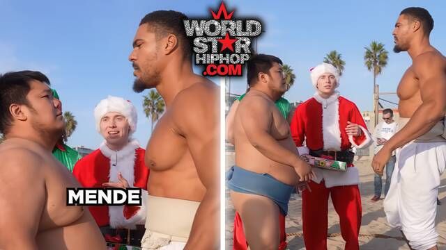 Who Y’all Putting Your Money On!? “6’9 Bodybuilder Challenges Short Sumo Wrestler 