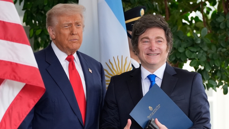 Trump welcomes Argentina's Javier Milei as US extends $20 billion lifeline