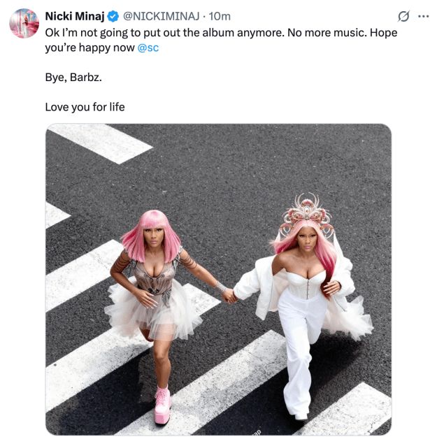 Nicki Minaj Quits Music, Blames JAY-Z & Roc Nation In Fiery Rant