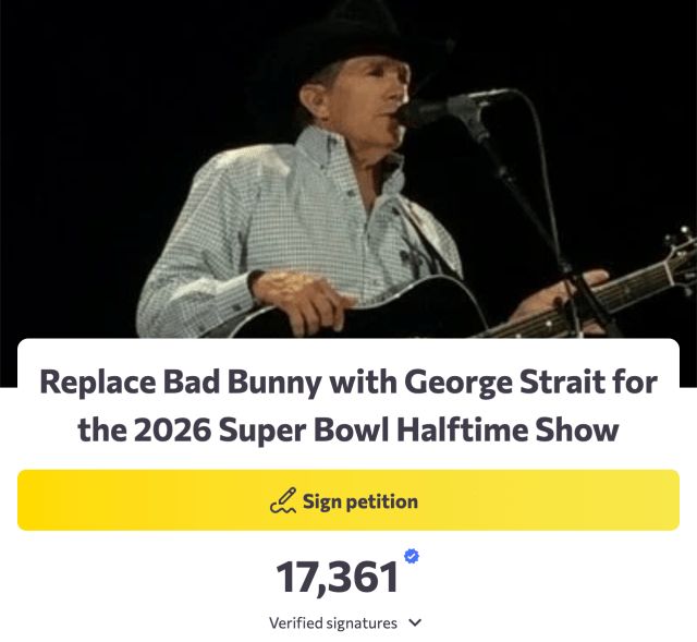Bad Bunny Slammed By Petition Demanding Country Star George Strait Replace Him At Super Bowl