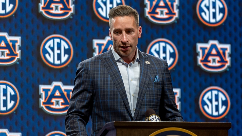 Photos: Steven Pearl, Auburn players at 2025 SEC Basketball Media Days