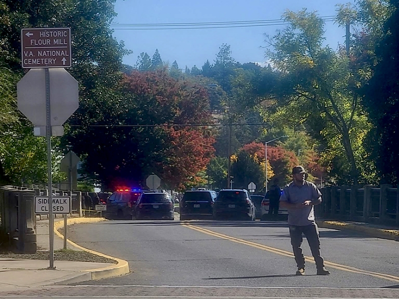 Officer-involved shooting in Eagle Point Wednesday puts nearby schools on lockdown, road closures