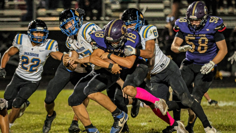 PHOTOS: Madison comes through in clutch to secure high scoring win over Onsted