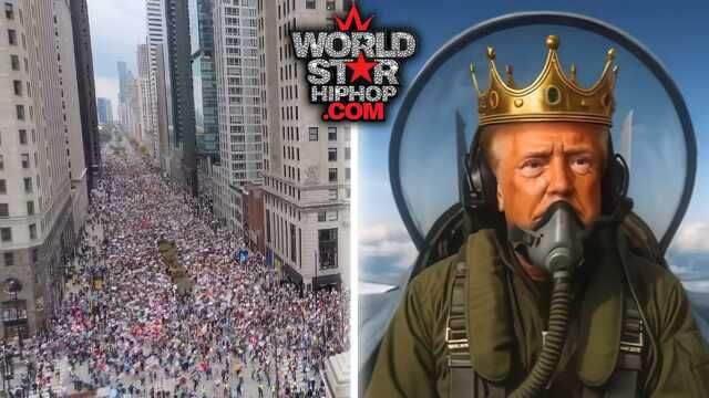 After 100,000 People Protested In Chicago, Trump Responds By Posting An AI Video Of Himself As A Kin