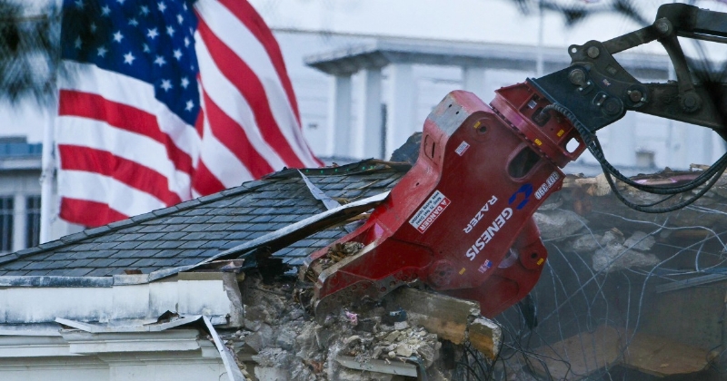 Trump administration demolishing entire East Wing of the White House to add new ballroom