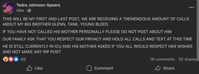 No Limit Affiliate Young Bleed Fighting For His Life In ICU Days After Verzuz