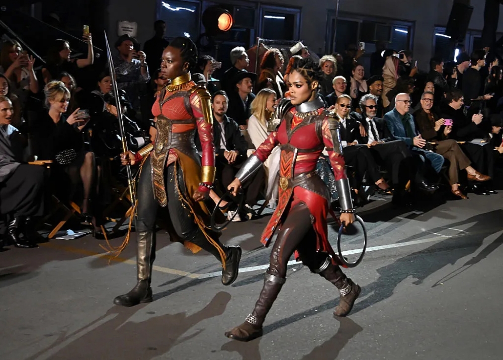Teyana Taylor & Danai Gurira Bring Black Panther to Vogue World Runway