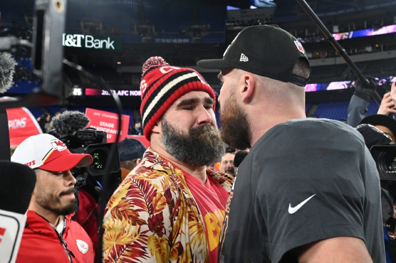 Jason Kelce Trades Homophobic Slur With A Fan Who Trolled Travis Kelce & Taylor Swift