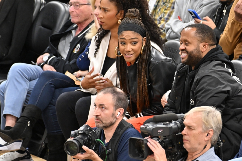 Tiffany Haddish Calls Out Tenant For Being Late On Rent While Sitting Courtside For NBA Game