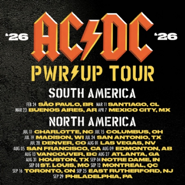 AC/DC Add 2026 Stadium Shows To 'Power Up' World Tour