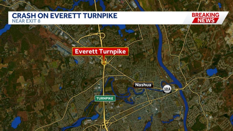 At least 1 injured in multi-vehicle crash on Everett Turnpike in Nashua