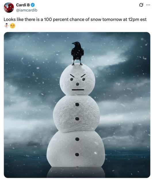 Cardi B & Jeezy Tease New Collaboration With Cryptic "Snowman" Post