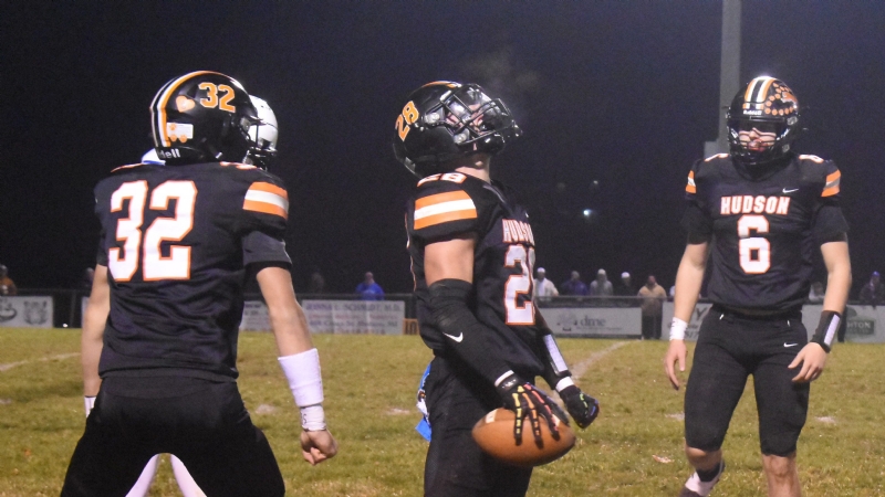 PHOTOS: Hudson rushes for 595 yards as Tigers rout Springport for D8 Regional title