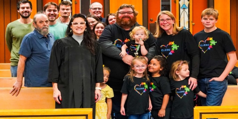 Three families celebrate Adoption Day in Lenawee County