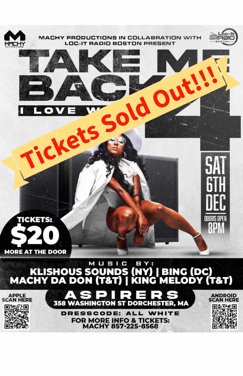 All Take Me Back 4 Fully Sold Out