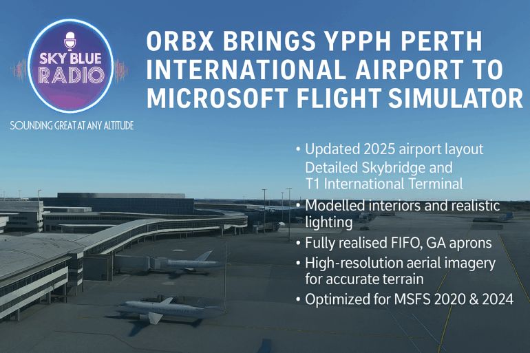 Orbx Brings YPPH Perth International Airport to Microsoft Flight Simulator