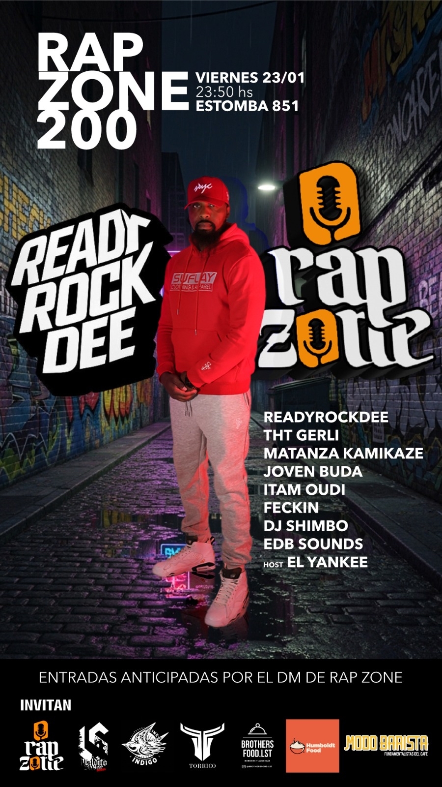 READYROCKDEE ANNOUNCED AS HEADLINER FOR RAP ZONE 200 IN BUENOS AIRES