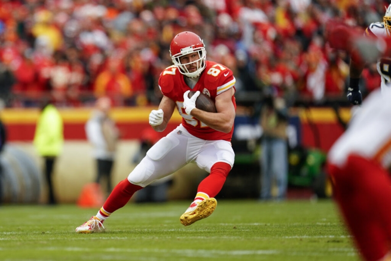 Travis Kelce Jersey Sells For $37K At Auction Amid Taylor Swift Romance