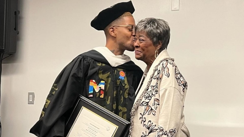 Kid Cudi Shares Moment With His Mother Upon Receiving Masters Degree