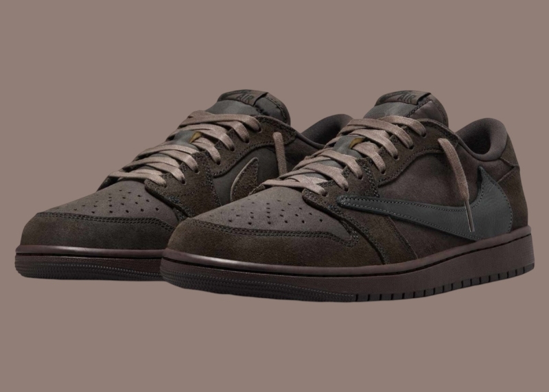 Travis Scott's "Velvet Brown" Air Jordan 1 Low OG Revealed