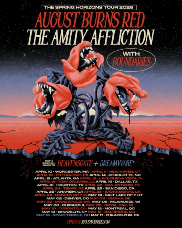 The Amity Affliction + August Burns Red Announce Co-Headline Tour for Spring 2026