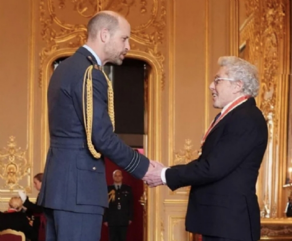 The Who's Roger Daltrey Knighted By Prince William