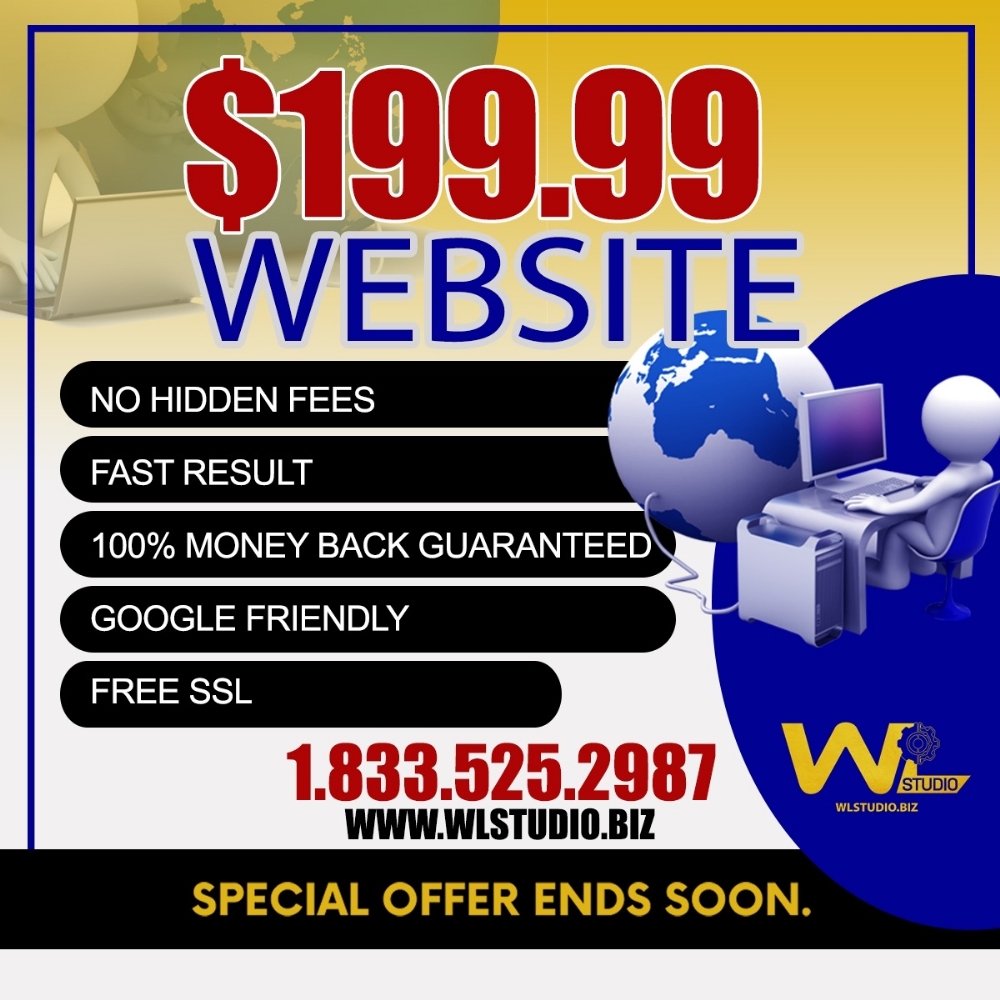 $199.99 Website design - Order Now