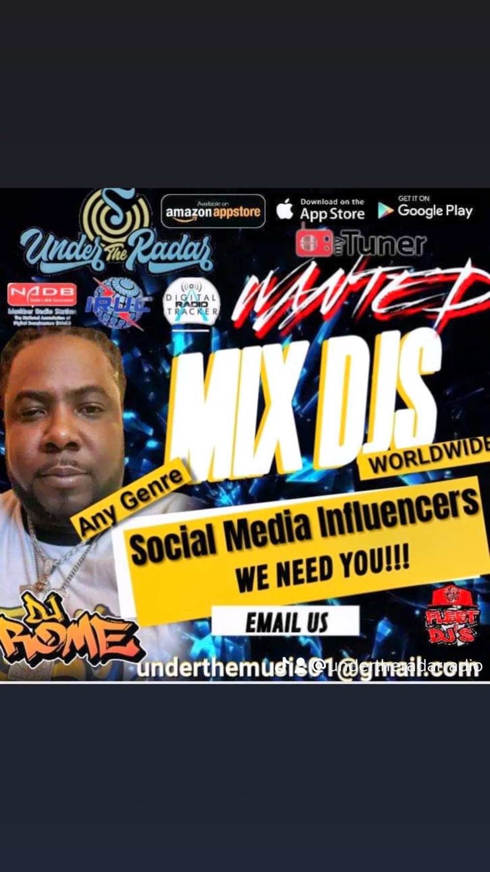 Looking For DJs And Social Media Influencers